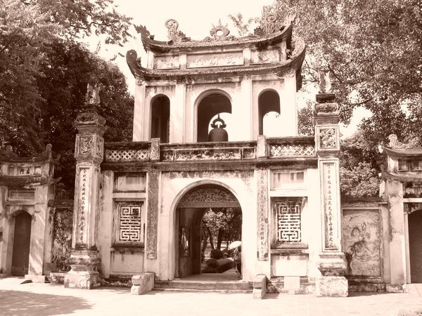 The Temple of Literature Gate