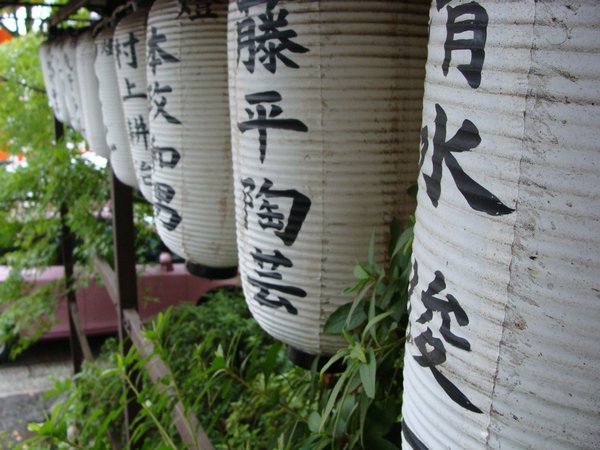 japanese lanterns welcoming us