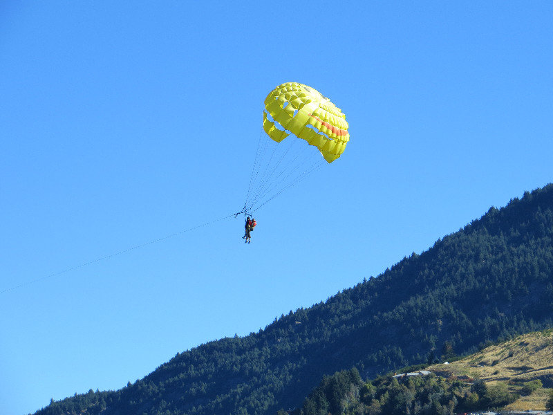 Paragliding over Lake Wakatipu
