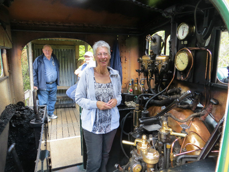Mel in the engine room