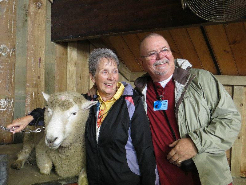 Ellen and Tim at the Agrodome