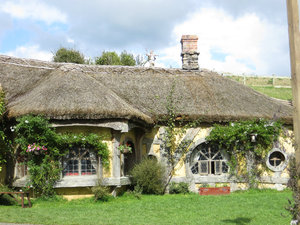 side view of the thatched pub