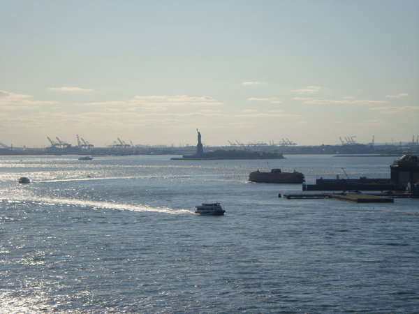 Statue of Liberty from Brooklyn Bridge