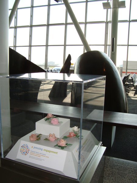 Origami Flowers at Toronto Airport