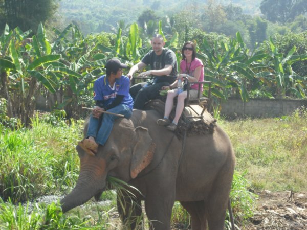 Andy and Ceri on Elephant