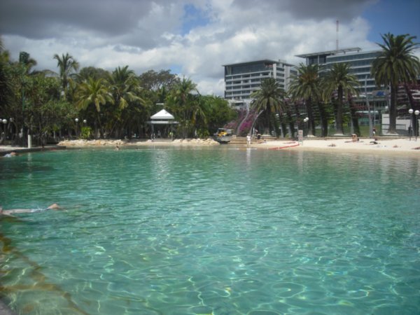 Look a Beach in the middle of the city, Brisbane Southbank