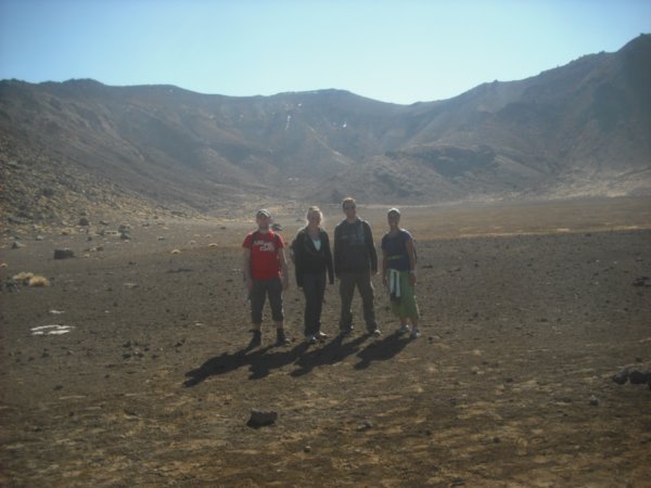 Tongariro National Park 3 Tina, Steve, Adria, and myself