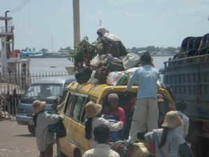 Journey to Phnom Penn, usual mode of transport!!
