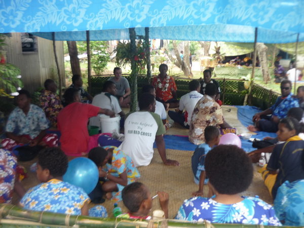 A Fiji village gathering