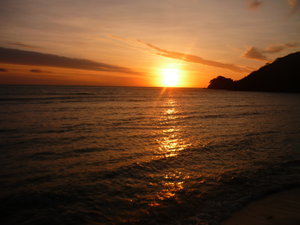Sunset on Naviti Island
