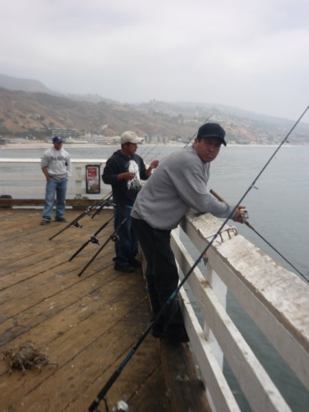 Fishermen on Malibu Pier