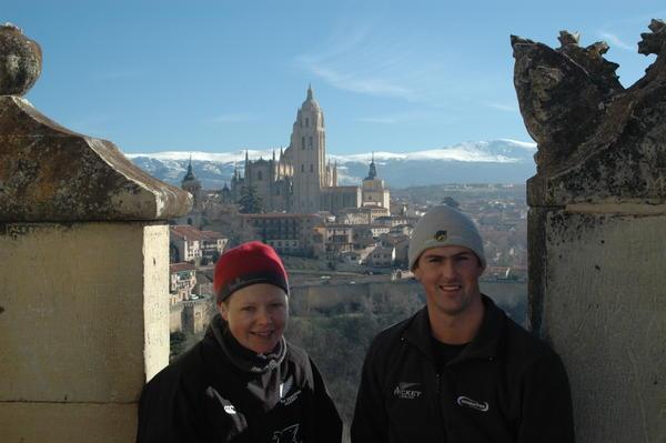 Iain and Bec in Segovia