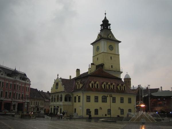 The town square of Brasov