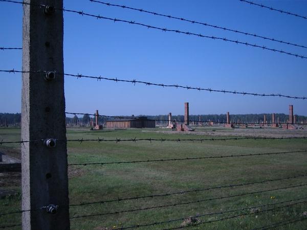 A view of what is left of Birkenau 