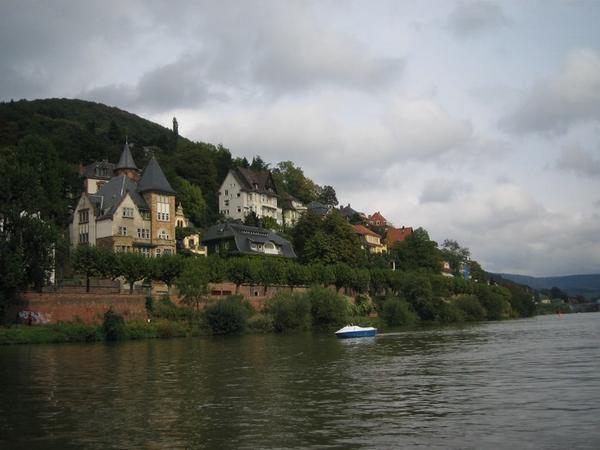 A view of the Neckar River in Heidelberg