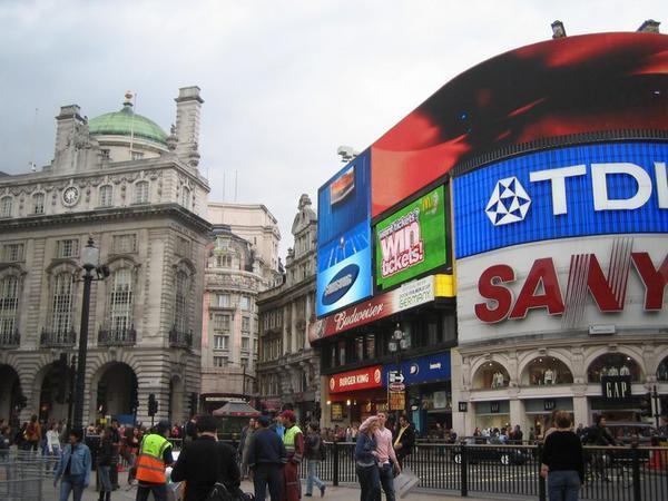 No, it's not Time Square...it's Piccadilly Circus