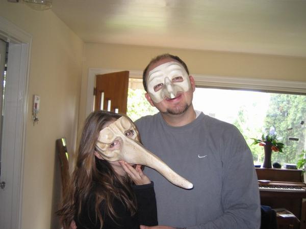 Thanks for the sweet masks from Italy Fred and Laila!