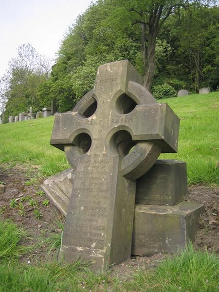 A Celtic Cross headstone