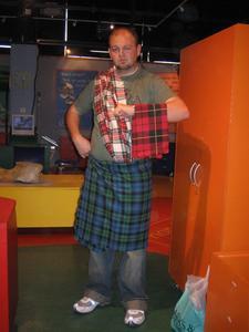 Found some tartan cloth and had some fun...Braveheart eat your heart out or something like that.