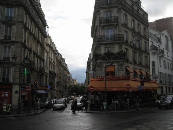 A typical Parisian street view