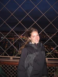 Heather on top of the Eiffel Tower