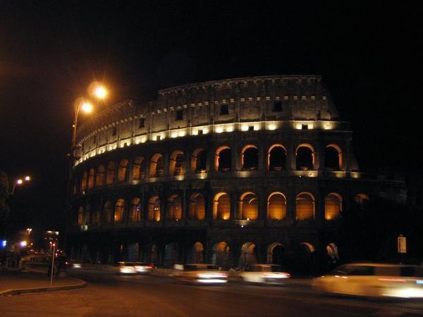 The Colosseum at night...we liked it here!