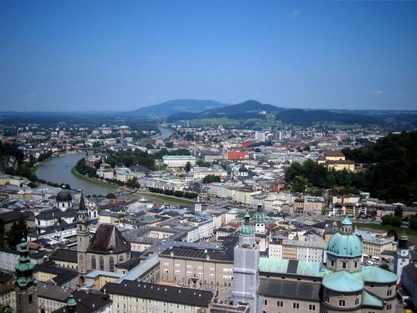 Salzburg from top of the Hohensalzburg Fortress