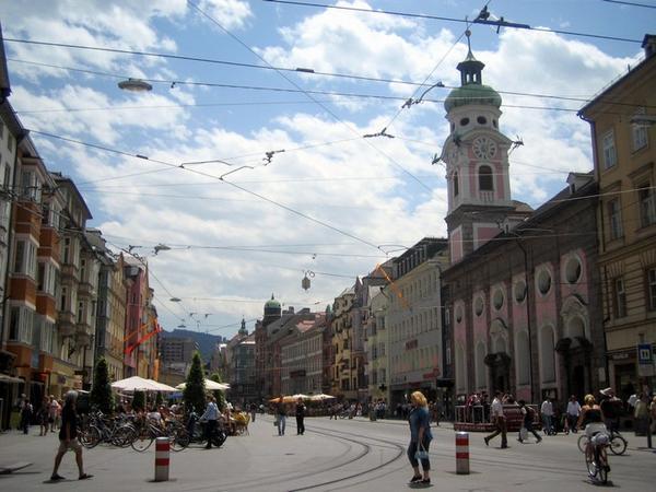 Innsbruck with wires