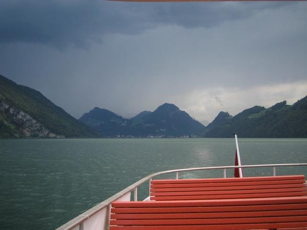 A boat ride on the lake...free.  The view of the Alps on Lake Luzern...priceless.