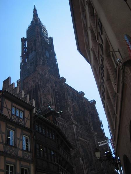 The Strasbourg Cathedral...under restoration.