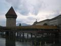 Luzern's famous wood bridge