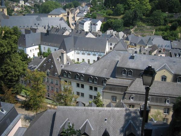 A section of Luxembourg from above