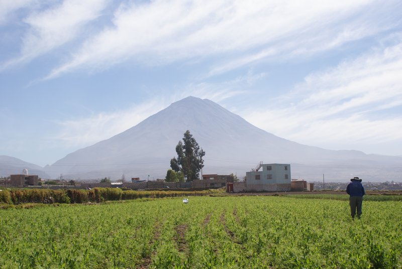 One of the many volcanoes surrounding Arequipa