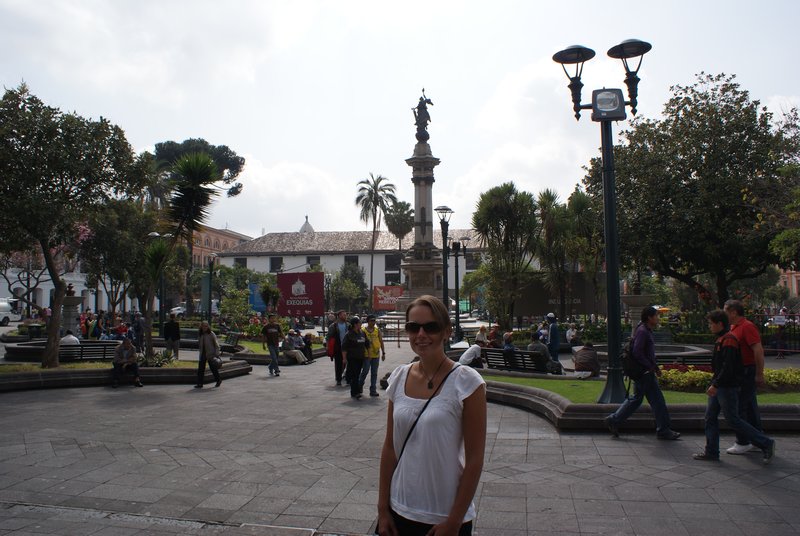 The square in Quito old town