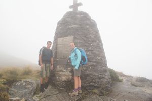 Rather misty and cold on the summit of the pass