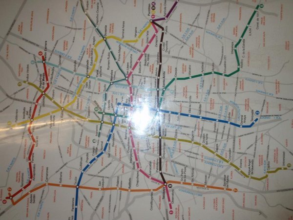 el mapa del metro