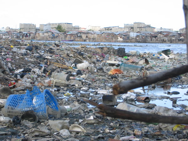 River trash city
