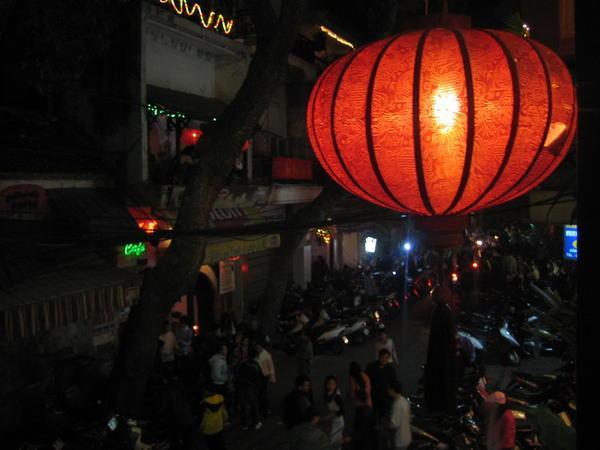 New Years on streets on Ha Noi