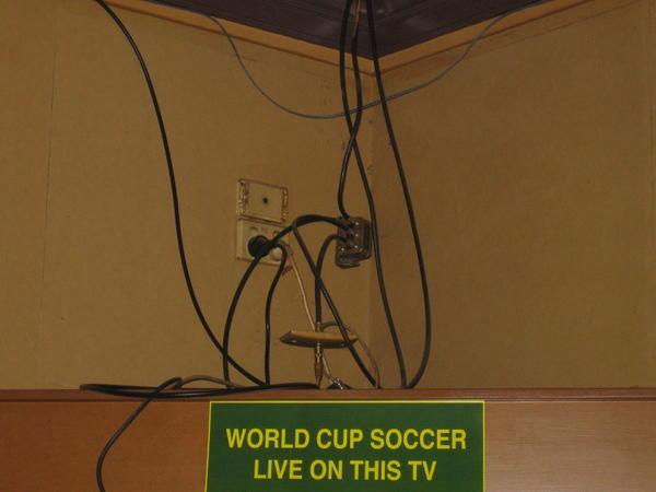 Catching the World Cup Games wasn't always easy......