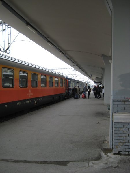 Thessaloniki train platform