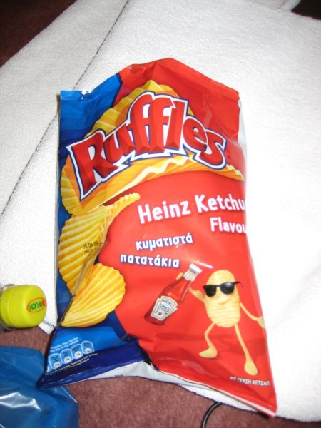 Ketchup-flavored chips!