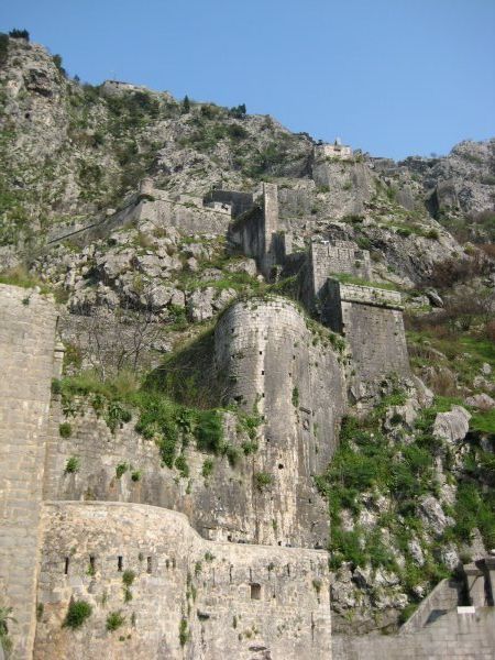 walled fortress of Kotor