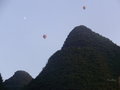 Balloons mountains moons