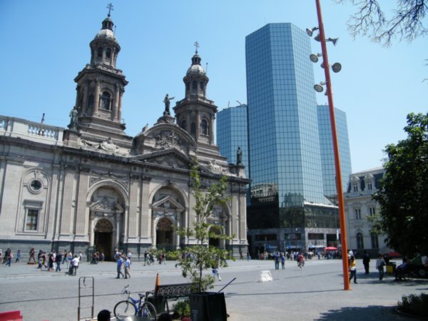 The old and new in Santiago