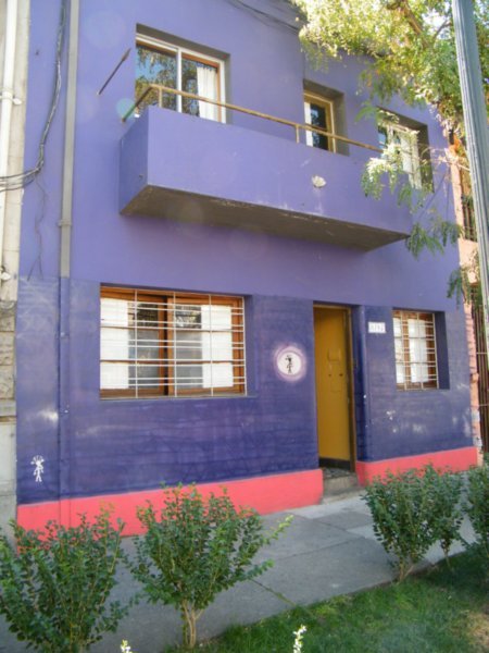 ...and our colourful hostel!
