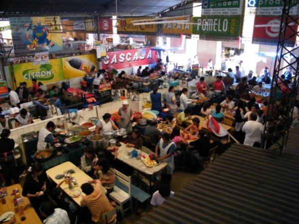 Food hall in the local market