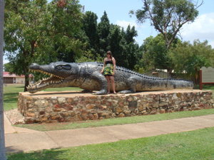 Life size croc that was caught!