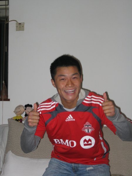 Me in my new Toronto FC jersey!