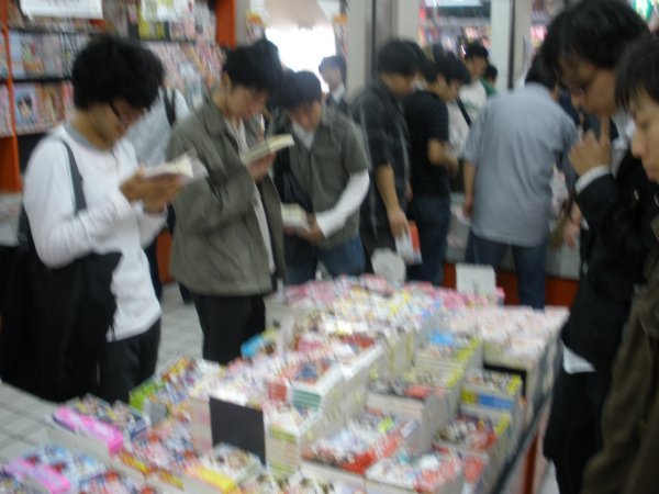 Manga store  (all guys)