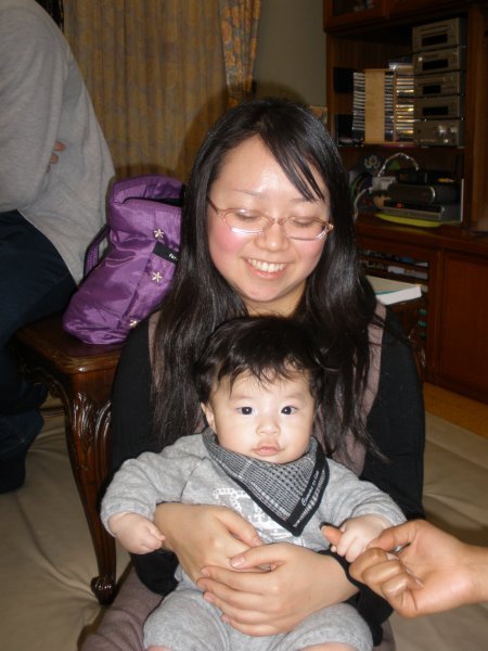 Nana with Kouko, her nephew